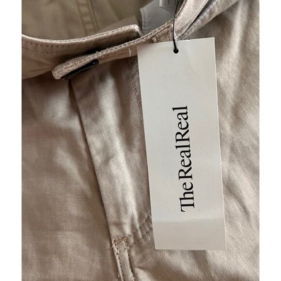 Creatures Of Comfort Madison Wide Leg High Waisted Pants Womens Cream Size 4 USA - Picture 5 of 8